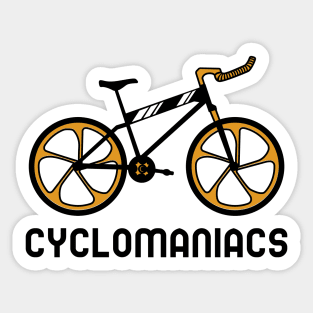 Cyclomaniacs Sticker